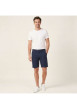 Thumbnail Short Chino David en coton marine uni coupe chino avec poches latérales - Image 4