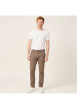 Thumbnail Pantalon chino en coton marron avec 4 poches et une coupe slim - Image 4