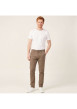 Thumbnail Pantalon chino en coton marron avec 4 poches et une coupe slim - Image 5