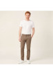 Thumbnail Pantalon chino en coton marron avec 4 poches et une coupe slim - Image 6