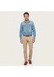 Thumbnail Ceinture camel unie en cuir de vache avec une boucle rectangle - Image 3