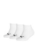 Thumbnail Lot de 3 paires de chaussettes blanches unies à logo noir sur le dessus