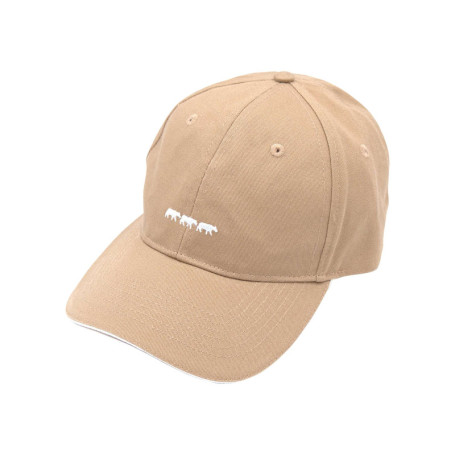 Casquette en coton biologique beige pourvue du...