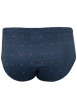Thumbnail Slip en coton marine pourvu de motifs brodés et d'une taille élastiquée - Image 2