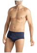 Thumbnail Slip en coton marine pourvu de motifs brodés et d'une taille élastiquée - Image 3