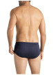 Thumbnail Slip en coton marine pourvu de motifs brodés et d'une taille élastiquée - Image 4