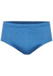 Thumbnail Slip en coton bleu pourvu de motifs brodés et d'une taille élastiquée