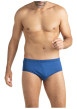 Thumbnail Slip en coton bleu pourvu de motifs brodés et d'une taille élastiquée - Image 3