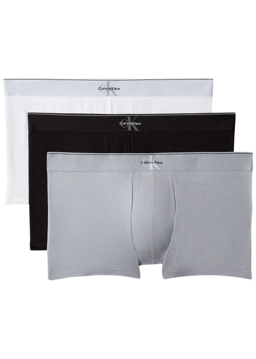 Lot de 3 boxers en coton multicolores pourvus d'une ceinture élastiquée
