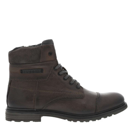 Bottines en cuir marron avec semelle à talon...