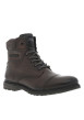 Thumbnail Bottines en cuir marron avec semelle à talon plat et intérieur fourré - Image 3
