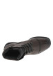 Thumbnail Bottines en cuir marron avec semelle à talon plat et intérieur fourré - Image 4
