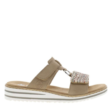 Mules femme beige