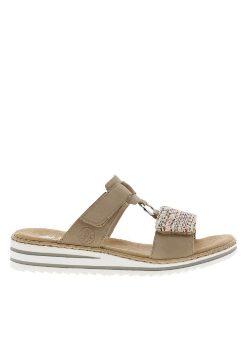Mules femme beige