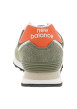 Thumbnail Baskets en cuir nubuck kaki à talon plat avec le logo de la marque - Image 6