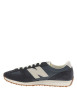 Thumbnail Baskets tennis 471 bleu marine à talon plat avec un empiècement nubuck - Image 2