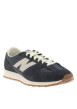Thumbnail Baskets tennis 471 bleu marine à talon plat avec un empiècement nubuck - Image 3
