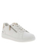 Thumbnail Tennis blanches à talon plat avec des lacets et un zip latéral - Image 3
