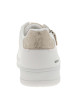 Thumbnail Tennis blanches à talon plat avec des lacets et un zip latéral - Image 6