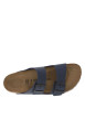 Thumbnail Mules Arizona marine mat à semelle compensée, boucles ardillon et première cuir - Image 5