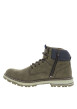 Thumbnail Bottines kaki à talon décroché bas avec un zip et des lacets ronds - Image 2