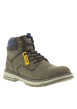 Thumbnail Bottines kaki à talon décroché bas avec un zip et des lacets ronds - Image 3