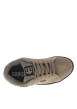 Thumbnail Baskets kaki en cuir à talon plat avec des lacets et un logo noir - Image 4