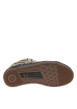 Thumbnail Baskets kaki en cuir à talon plat avec des lacets et un logo noir - Image 5