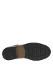 Thumbnail Bottines en cuir cognac à talon décroché bas avec des lacets plats et un zip - Image 13