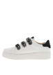 Thumbnail Sneakers blanches et noires fermées par trois bandes auto-agrippantes - Image 2
