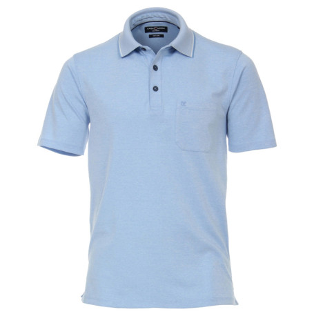Polo manches courtes homme bleu