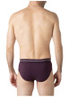 Thumbnail Lot de 3 slips en coton multicolores unis pourvus d'une taille élastiquée - Image 4