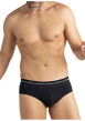 Thumbnail Lot de 3 slips en coton multicolores unis pourvus d'une taille élastiquée - Image 5