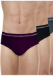Thumbnail Lot de 3 slips en coton multicolores unis pourvus d'une taille élastiquée - Image 6