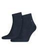 Thumbnail Lot de 2 paires de chaussettes basses marine en coton mélangé unies