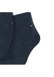 Thumbnail Lot de 2 paires de chaussettes basses marine en coton mélangé unies - Image 2