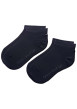 Thumbnail Lot de 2 paires de chaussettes basses en coton mélangé marine unies identiques - Image 2