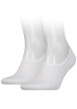 Thumbnail Lot de 2 paires de chaussettes basses en coton mélangé blanches coupe courte - Image 2