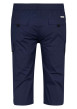 Thumbnail Pantacourt en coton marine uni avec une coupe droite et 6 poches - Image 2