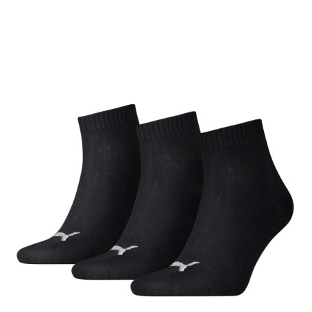 Chaussettes mi-hautes en coton noires unies...