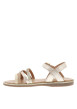 Thumbnail Nu-pieds Inaya E en cuir dorés avec une boucle à ardillon et fines brides - Image 2