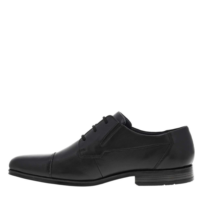 Bugatti - Derbies En Cuir Noir à Talon Décroché Bas Et à Lacets Ronds Noirs - Noires
