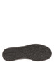 Thumbnail Baskets tennis en croûte de cuir noires à talon plat et à lacets plats noirs - Image 5