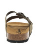 Thumbnail Mules en cuir kakis en suède avec deux boucles à ardillon et à semelle plate - Image 6