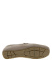 Thumbnail Mocassins taupe en cuir nubuck avec logo embossé et semelle beige - Image 9