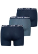 Thumbnail Lot de 3 boxers courts bleus en coton avec ceinture élastiquée - Image 2