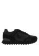 Thumbnail Baskets running Travis Sport Rash en cuir noires avec une semelle crantée