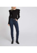 Thumbnail Jean stone effet délavé avec une coupe slim à fermeture zippée boutonnée - Image 6