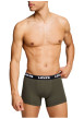 Thumbnail Lot de 3 boxers classique en coton kaki et noir uni avec logo - Image 6
