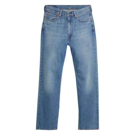 Jean 565 en coton bleu à coupe droite pourvu de...